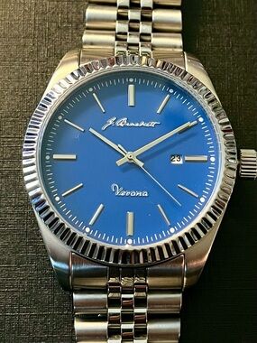 BOGO SALE: Verona Men's Stainless Steel Watch - Blue the other is grey